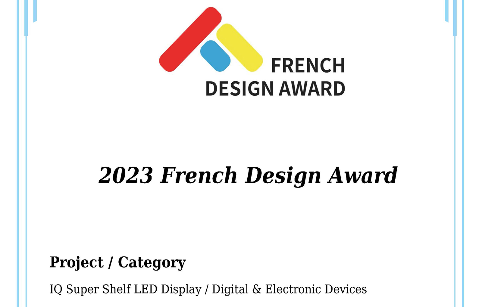 2023 French Design Award